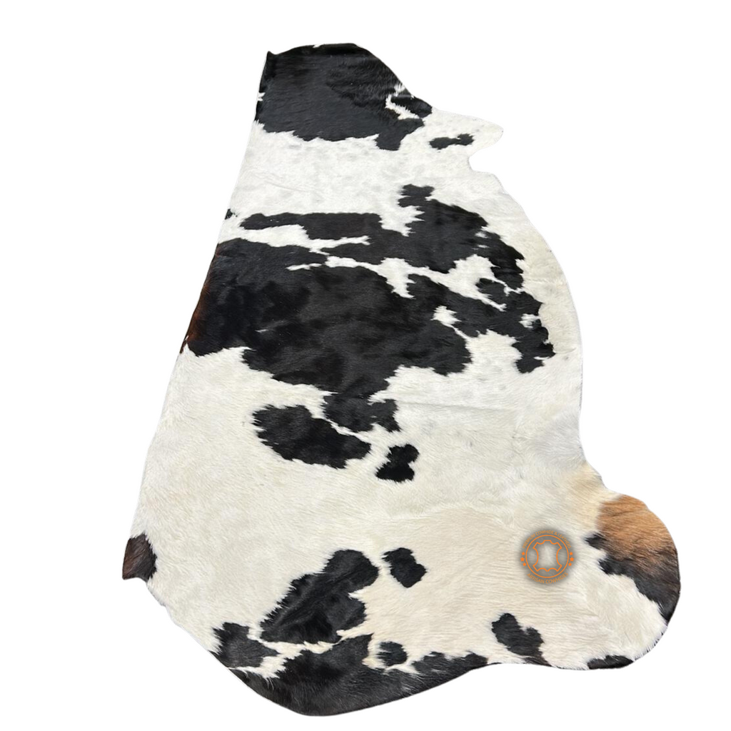 black & white  Hair on CowHide Leather– HALF COWHIDE - 16 to 18 Square Foot Approx