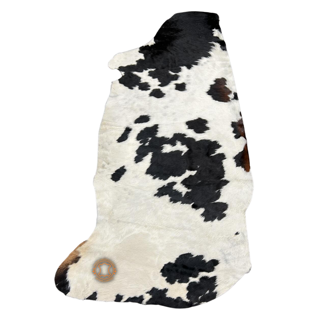 Black & white  Hair on CowHide Leather– HALF COWHIDE - 16 to 18 Square Foot Approx